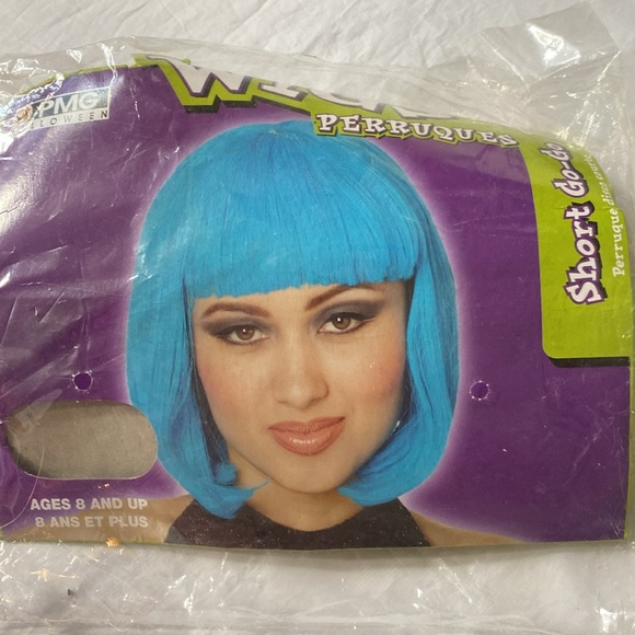 Hot pink wig. Bob wig. Halloween - Picture 2 of 2